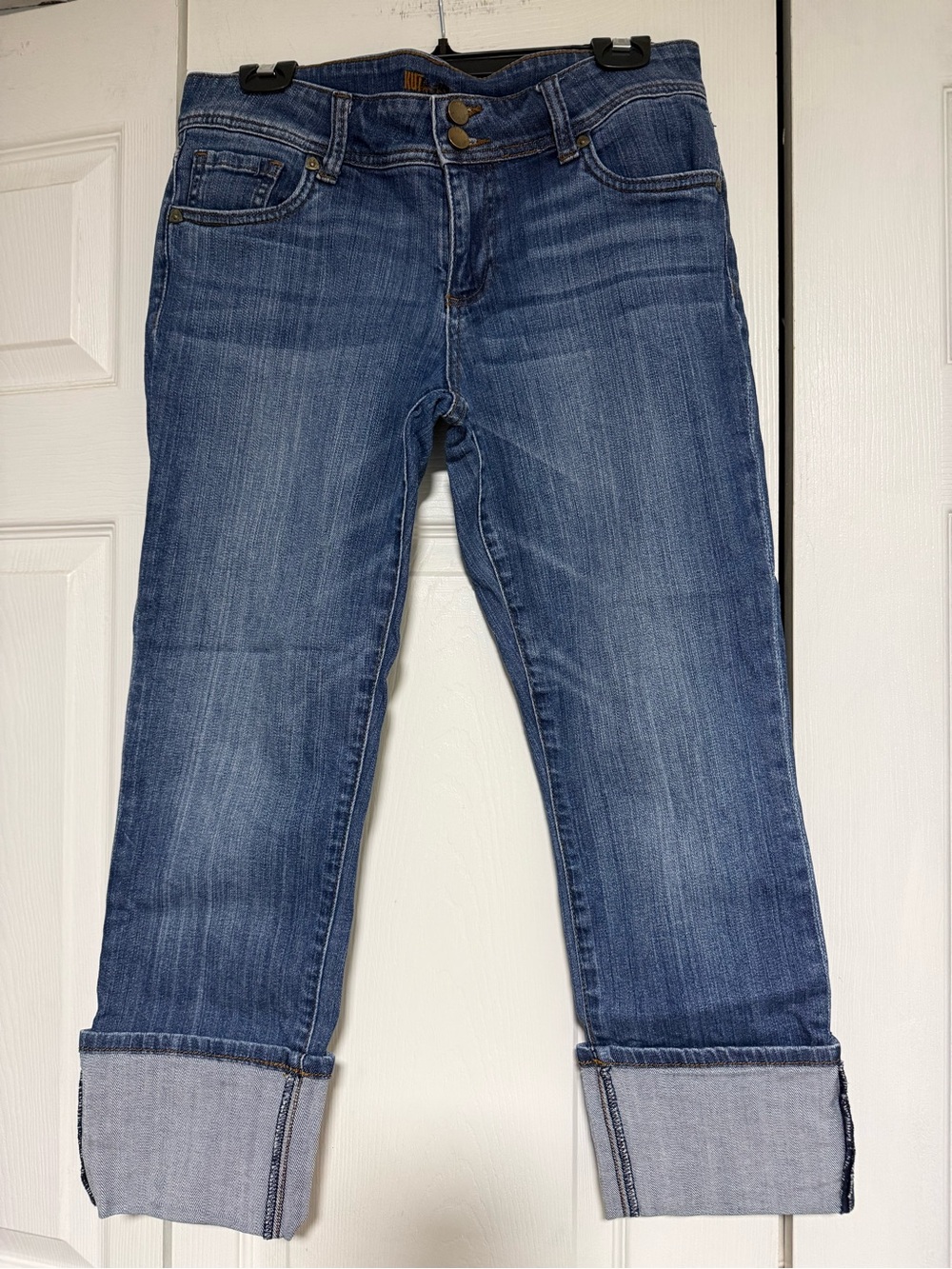 Kut from the Kloth Relaxed Cuffed Blue Jeans